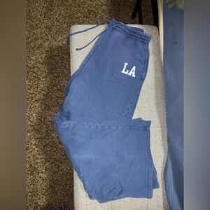 Zara Blue Casual Flare Jogger Sweatpants